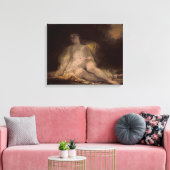 Slapende bacchante canvas afdruk (Insitu (Woonkamer))