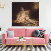 Slapende bacchante canvas afdruk (Insitu (Woonkamer))