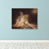 Slapende bacchante canvas afdruk (Insitu (Houten vloer))