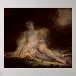 Slapende bacchante poster