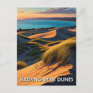 Slapende Beren Duinen Michigan Reizen Briefkaart