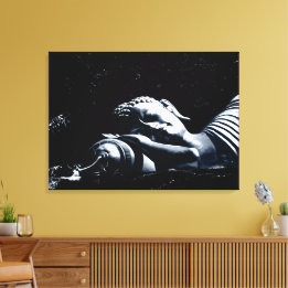 Slapende Boeddha / Boeddhisme Canvas Afdruk