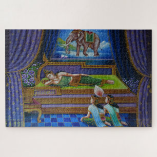 slapende boeddha puzzel legpuzzel