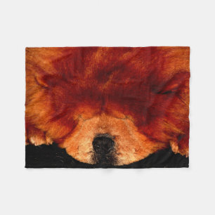Slapende Chow Chow cbcna Fleece Deken
