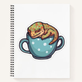 Slapende gekko notitieboek