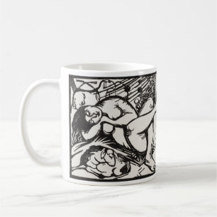 Slapende herdess Franz Marc Famous Woodcut Koffiemok