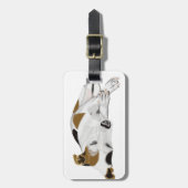 Slapende Jack Russell Bagagelabel (Voorkant verticaal)