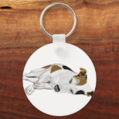 Slapende Jack Russell Sleutelhanger (Achterkant)