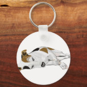 Slapende Jack Russell Sleutelhanger (Voorkant)
