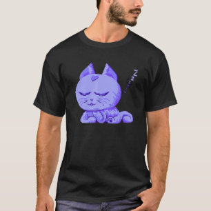 Slapende Kat 8bit Pixel Kitten  Schattig  Gamer T-shirt