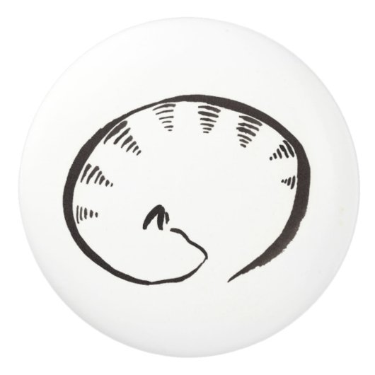 Slapende Kat Knop (Voorkant)