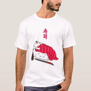 Slapende Kat Tuna Sushi T-shirt