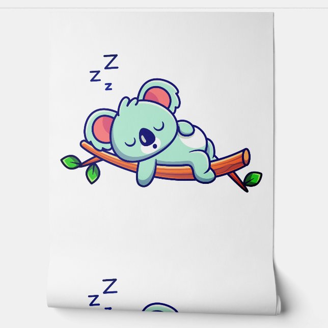 Slapende koala behang (Afrollen)
