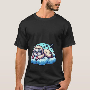 Slapende Luiaard Op Wolken Met Zzz T-shirt