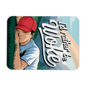 Slapende persoon liever wakker bergscène magneet (Horizontaal)