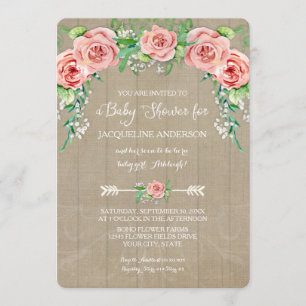 Slapende Peuter Shower Bloem BOHO Kroon Schuur Hou Kaart