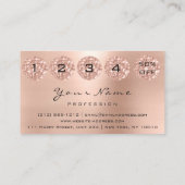 Slapende roodbruine druppels visitekaartje (Achterkant)