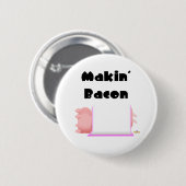 Slapende roze vlekvormer ronde button 5,7 cm (Voorkant /achterkant)