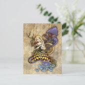 Slapende schoonheid briefkaart (Staand voorkant)