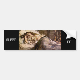 Slapende schoonheid bumpersticker