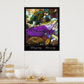 Slapende schoonheid van Walter Crane Poster (Keuken)