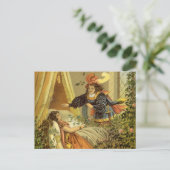  slapende schoonheid, Victoriaans feiltafels Briefkaart (Staand voorkant)