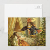  slapende schoonheid, Victoriaans feiltafels Briefkaart (Voorkant / Achterkant)