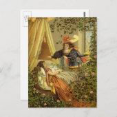 slapende schoonheid, Victoriaans feiltafels Briefkaart (Voorkant / Achterkant)