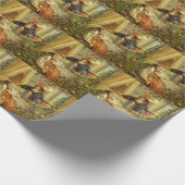  slapende schoonheid, Victoriaans feiltafels Cadeaupapier (Hoek)