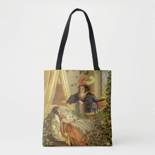  slapende schoonheid, Victoriaans feiltafels Draagtas (Voorkant)