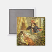  slapende schoonheid, Victoriaans feiltafels Magneet (Voorkant / Achterkant)