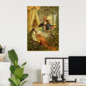  slapende schoonheid, Victoriaans feiltafels Poster (Thuiskantoor)