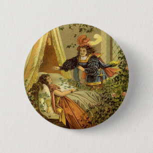  slapende schoonheid, Victoriaans feiltafels Ronde Button 5,7 Cm