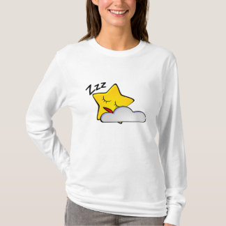 Slapende Star-Cartoon T-shirt