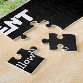 Slapende tijger, Gepersonaliseerd RETIREMENT Legpuzzel (Zijkant)