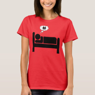 slapende tik. t-shirt