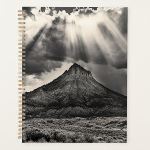Slapende Ute Mountain zwart-wit fotografie Planner
