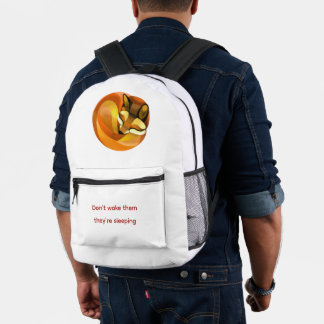 Slapende Vos Bedrukte Rugzak