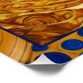 Slapende vrouw in goud perfect poster (Hoek)