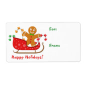 Slaperbrood met kerstcadeautjes Label (Voorkant)