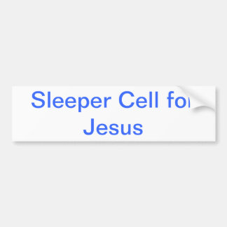 Slapercel voor Jezus bumper sticker
