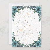 slaperig eenhoornfloreel Baby shower Dank je wel Bedankkaart (Achterkant)