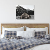 Slaperig Lazy Beer Rustieke Cabine Decor Canvas Afdruk (Insitu (Slaapkamer))