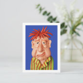 Slaperig Man Briefkaart (Staand voorkant)