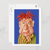 Slaperig Man Briefkaart (Voorkant / Achterkant)