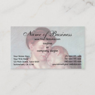 Slaperige Baby door Mary Cassatt Visitekaartje