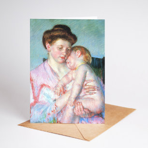 Slaperige Baby Mary Cassatt Kaart