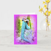 Slaperige briefkaart (Gele Bloem)