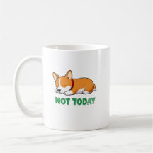 Slaperige Corgi Niet Vandaag