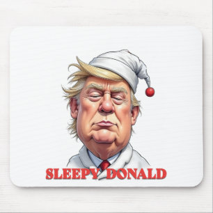 Slaperige Donald – Een Subtiele Politieke Karikatu Muismat